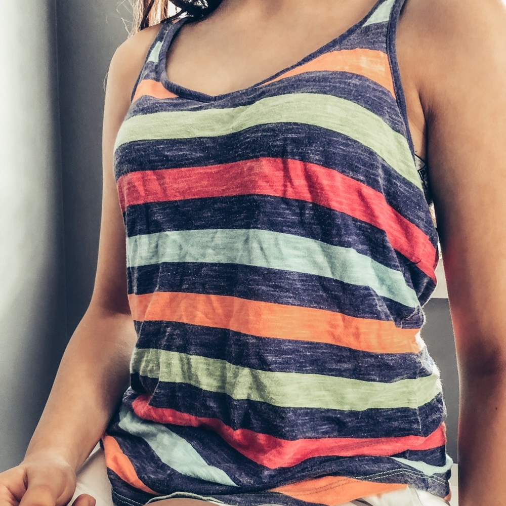 Stripe colored tank